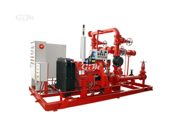 EDJ electric/diesel/jockey fire pumps skid-mounted set