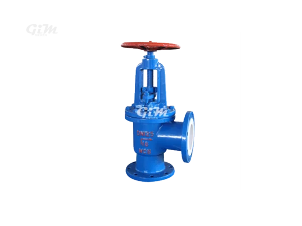 fluorine-lined-angle-globe-valve